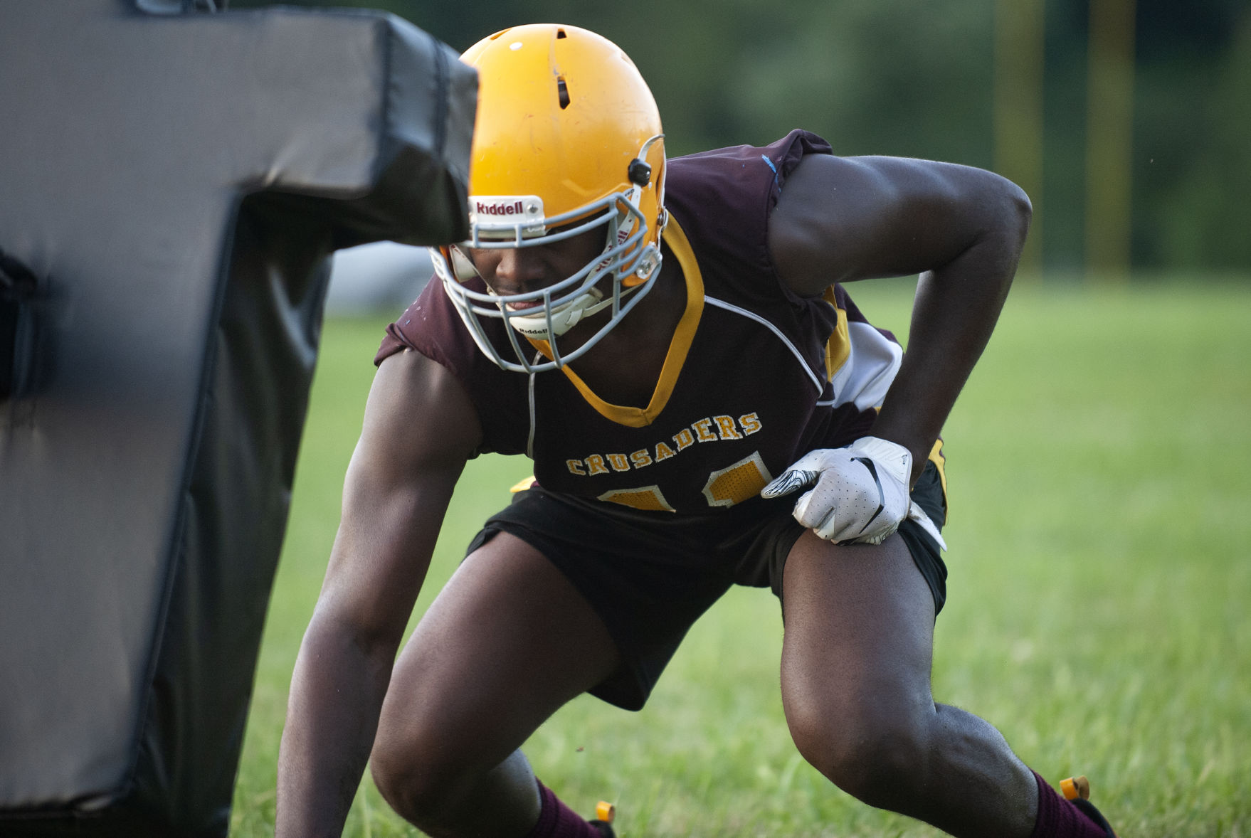Lutheran North football practice